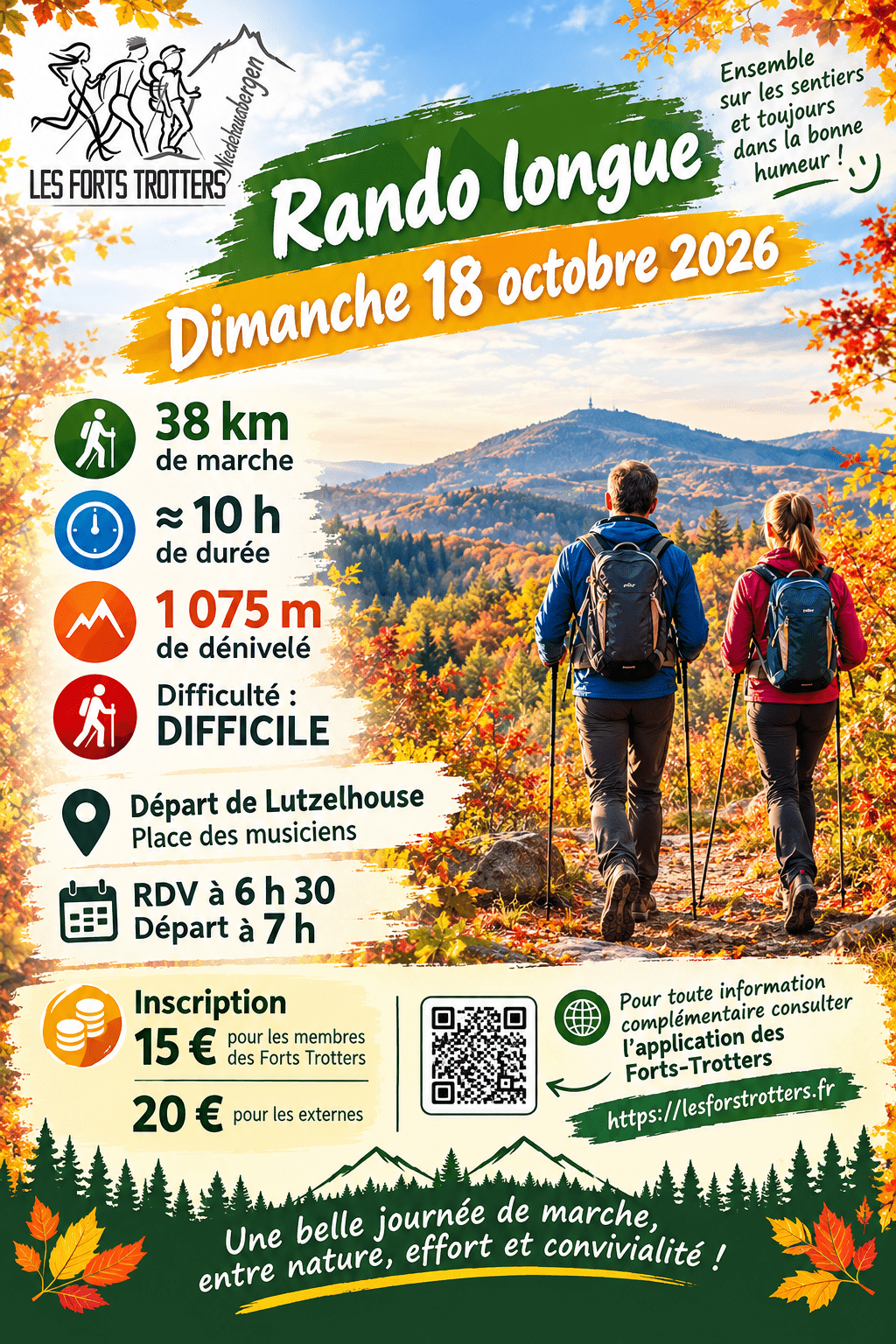 Randonnée Longue 2ème édition 18/10/2026